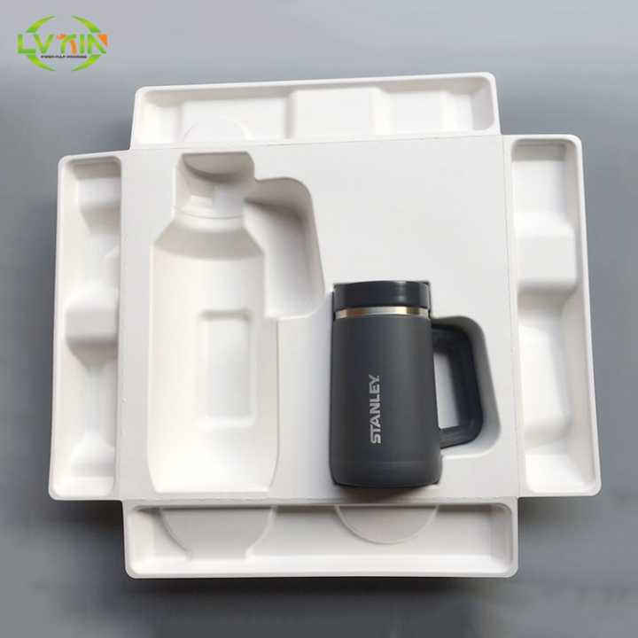 Bagasse Pulp Molded Paper Packaging Tray